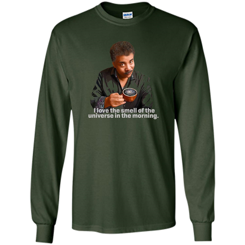 Neil Degrasse Tyson I Love The Smell Of The Universe T-Shirt Forest Green