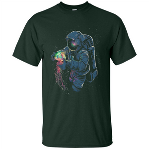 Space Rave T-shirt Jelly Fish Rainbow Astronaut Friends T-shirt