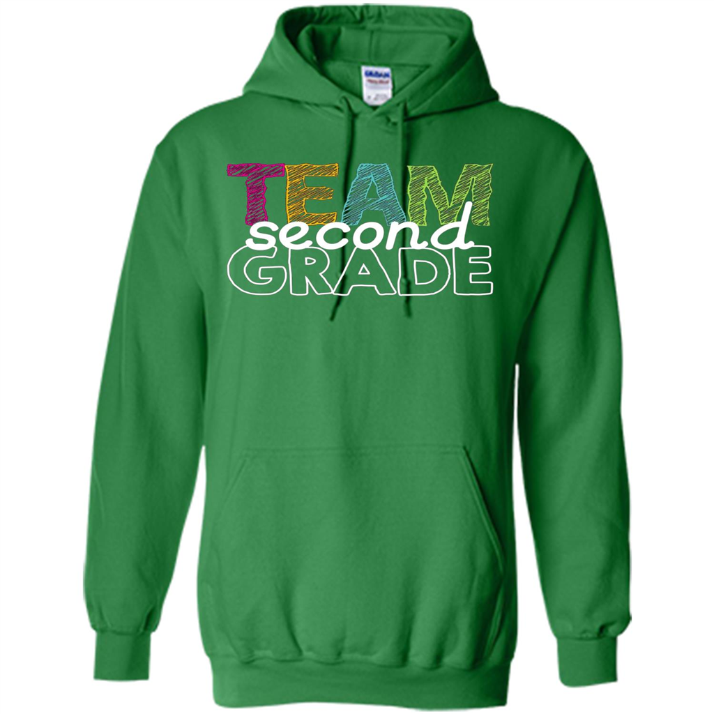 Team Second Grade Teacher T-Shirt Irish Green