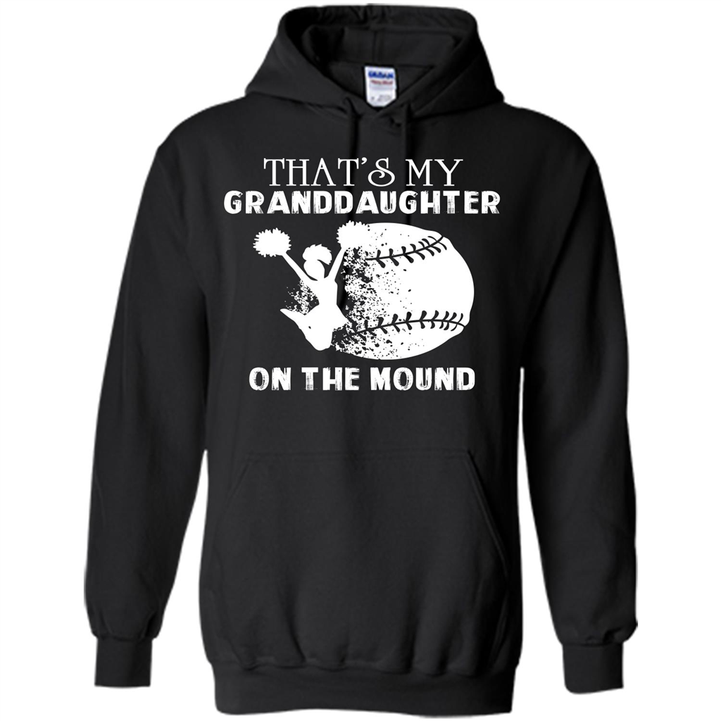Baseball T-shirt That’s My Granddaughter On The Mound Black