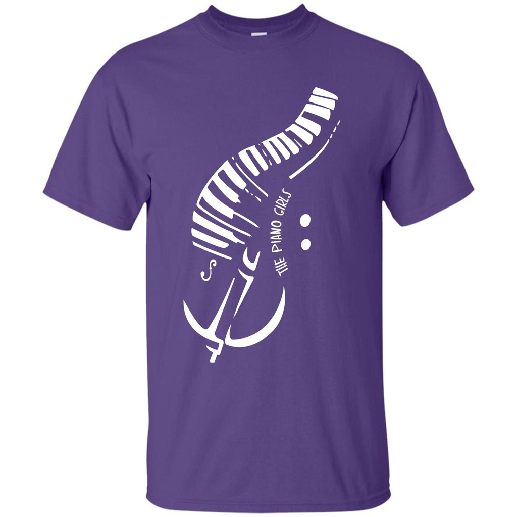 Piano Lover T-shirt The Piano Girls Purple