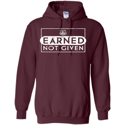 Police Academy Graduation T-shirt Earned Not Given Maroon