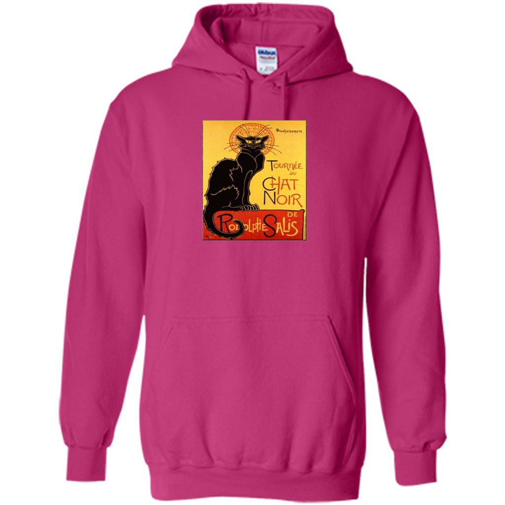 Vintage Poster Le Chat Noir - The Black Cat T-shirt Heliconia