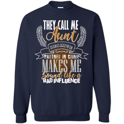 Funny Aunt T-shirt They Call Me Aunt Navy