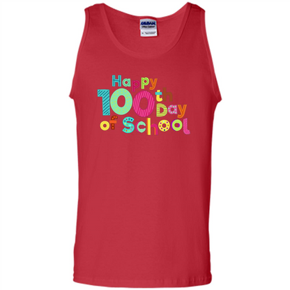 Happy 100Th Day Of School T Shirt For Teachers T-Shirt Red