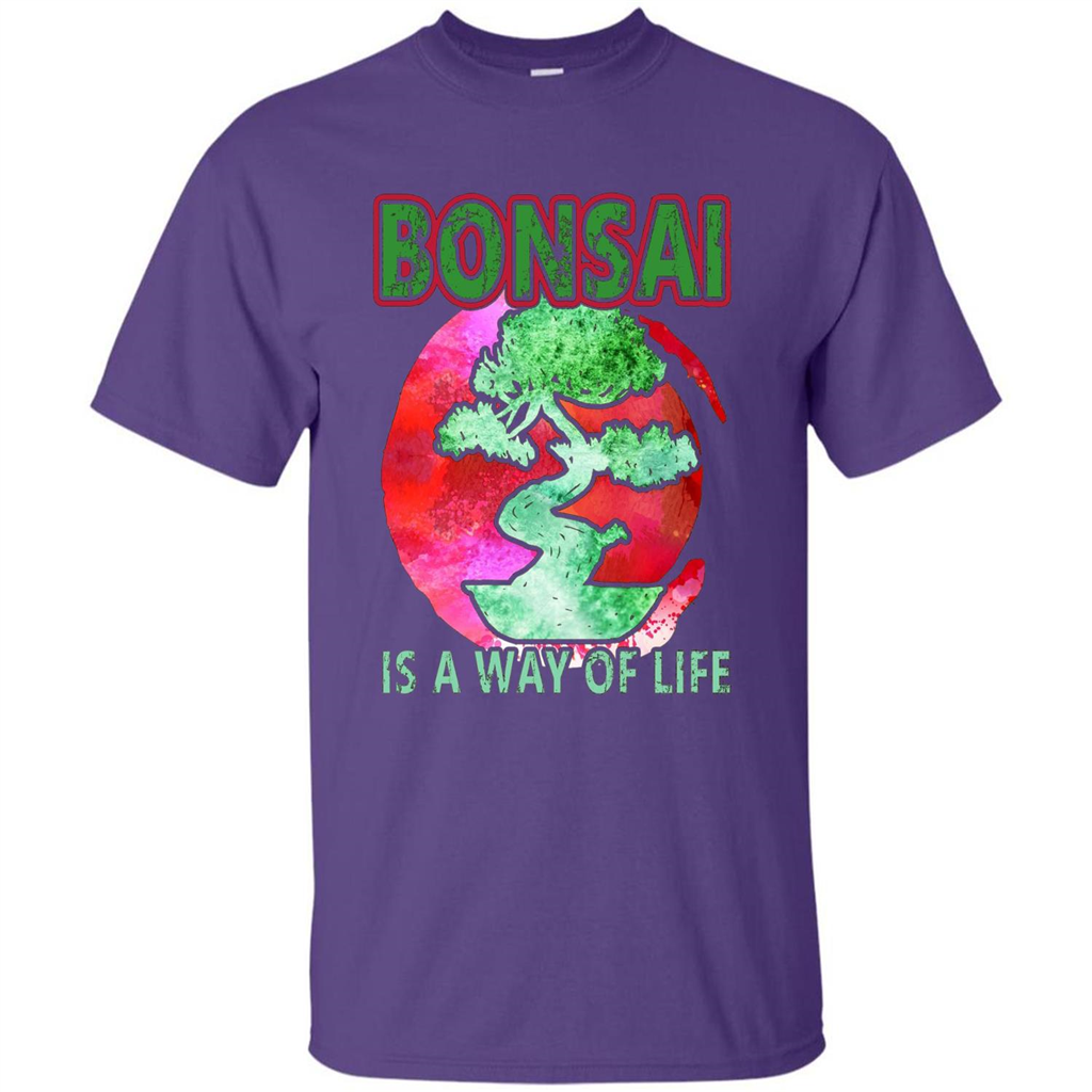 Bonsai T-shirts - Love Bonsai Of Life T-shirt Purple