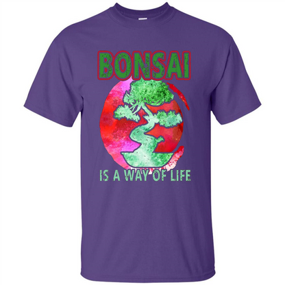 Bonsai T-shirts - Love Bonsai Of Life T-shirt Purple
