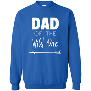 Dad and Kids T-shirt Dad Of The Wild One Father T-shirt
