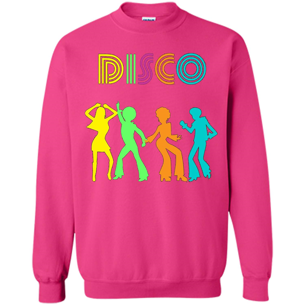 Disco Dancers Dancing Design T-shirt Heliconia