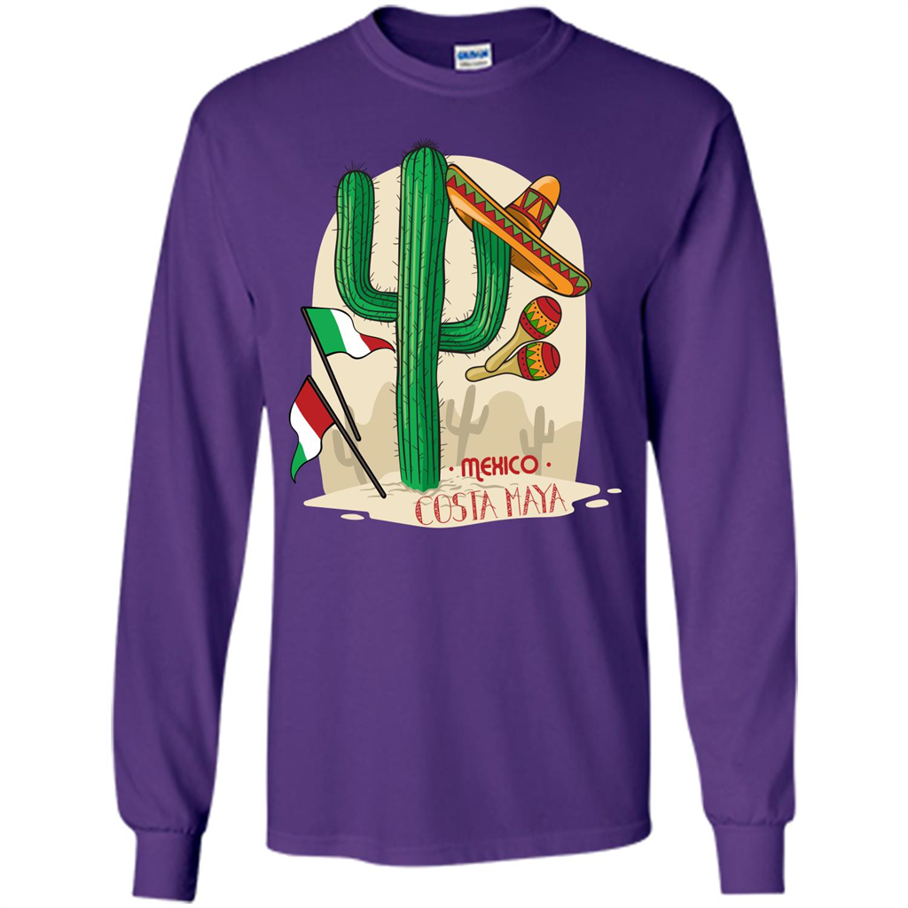 Summer T-shirt Mexico Costa Maya Purple