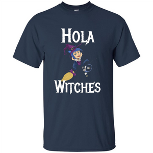 Hola Witches Halloween T-shirt Cute and Funny Witch