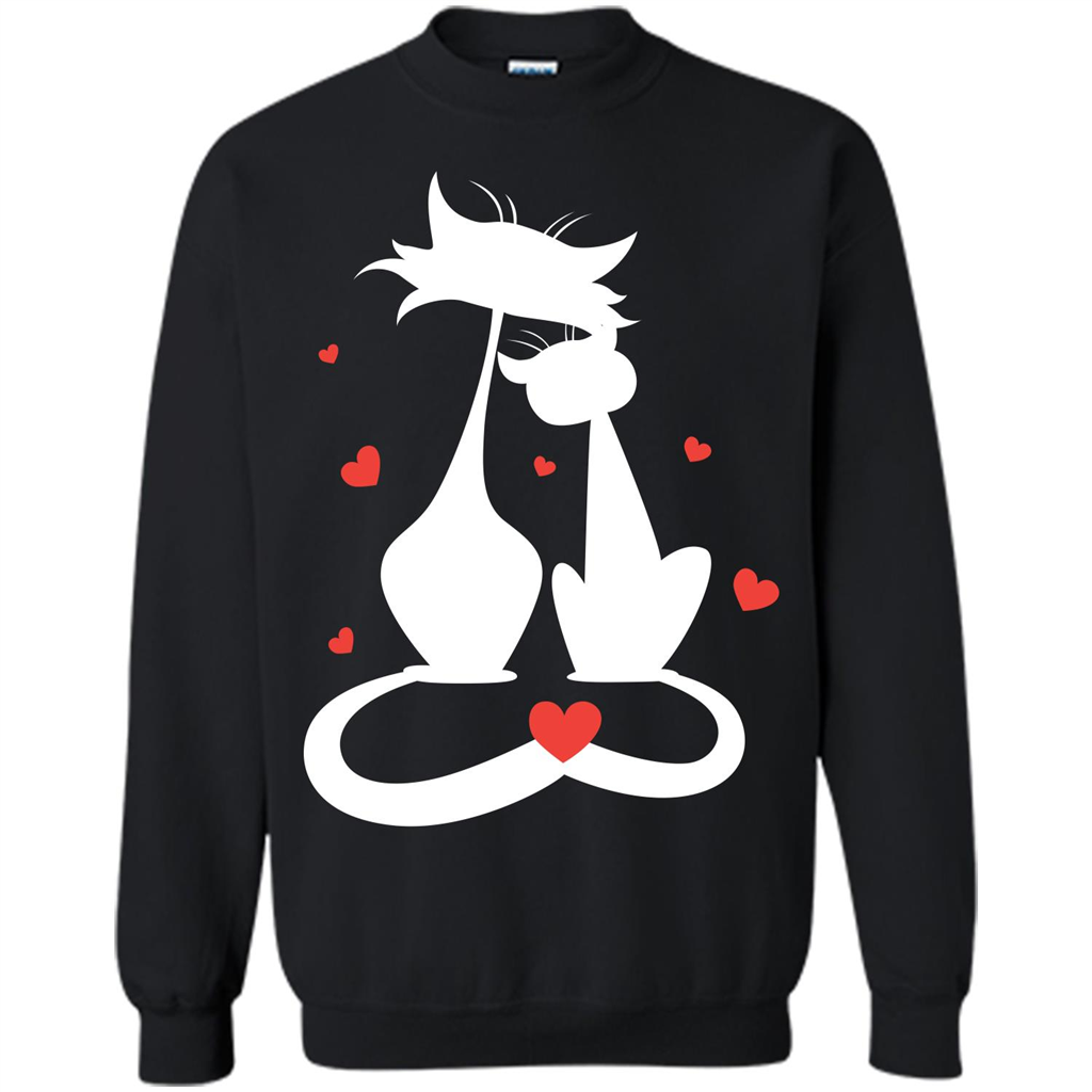 Cat Lover T-shirt Cat Couples Black