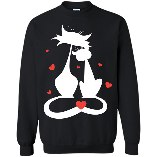 Cat Lover T-shirt Cat Couples Black