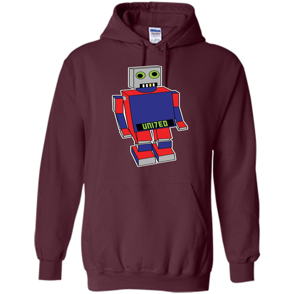 Robot T-shirt Gift for Kids Maroon