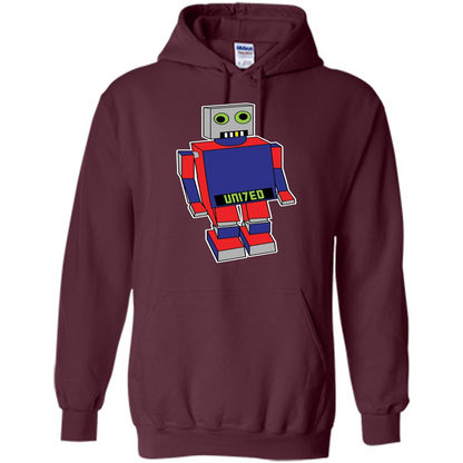 Robot T-shirt Gift for Kids Maroon