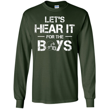 Football T-shirt Let's Hear It For The Boys Forest Green