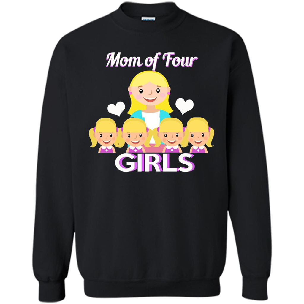 Mothers Day Gift from Daughter Mom Of Four Girls Black