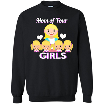 Mothers Day Gift from Daughter Mom Of Four Girls Black