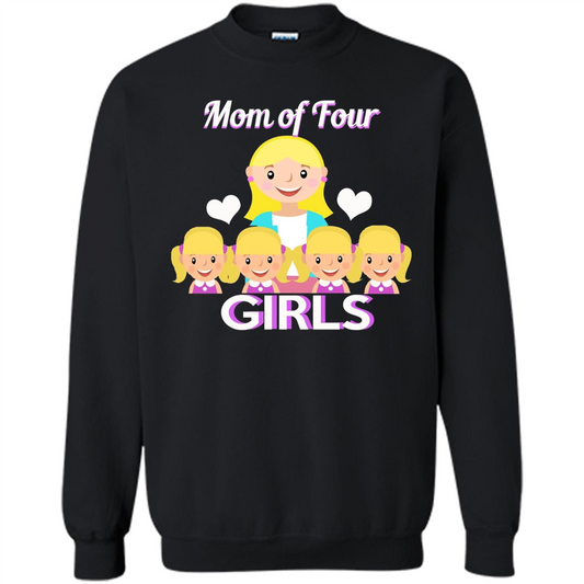 Mothers Day Gift from Daughter Mom Of Four Girls Black