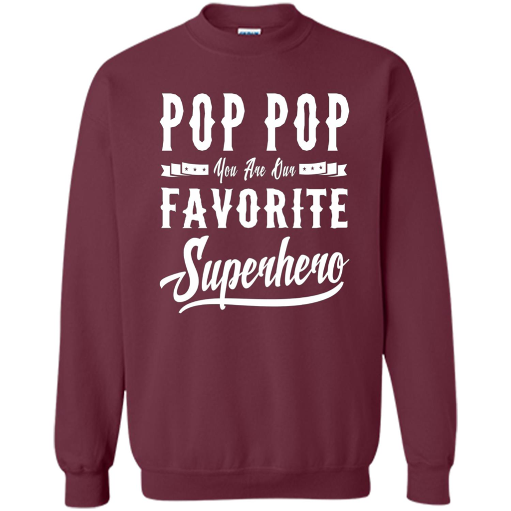 Pop Pop Superhero Fathers Day Gifts Dad Grandpa Men T-shirt