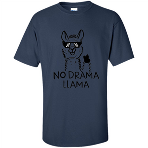 Funny No Drama Llama T-shirt