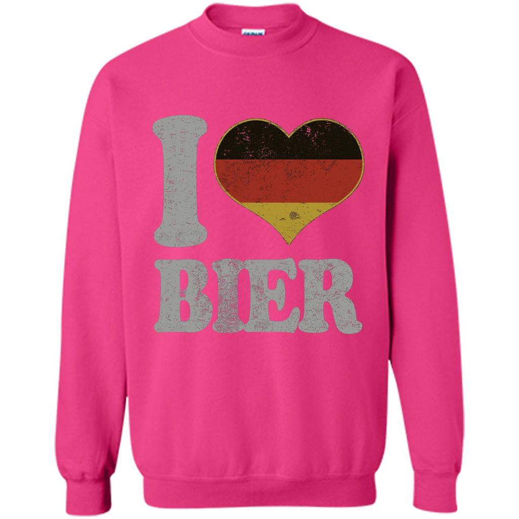 Oktoberfest T Shirt Germany Drinking Beer I Love Bier T-shirt Heliconia