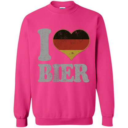 Oktoberfest T Shirt Germany Drinking Beer I Love Bier T-shirt Heliconia