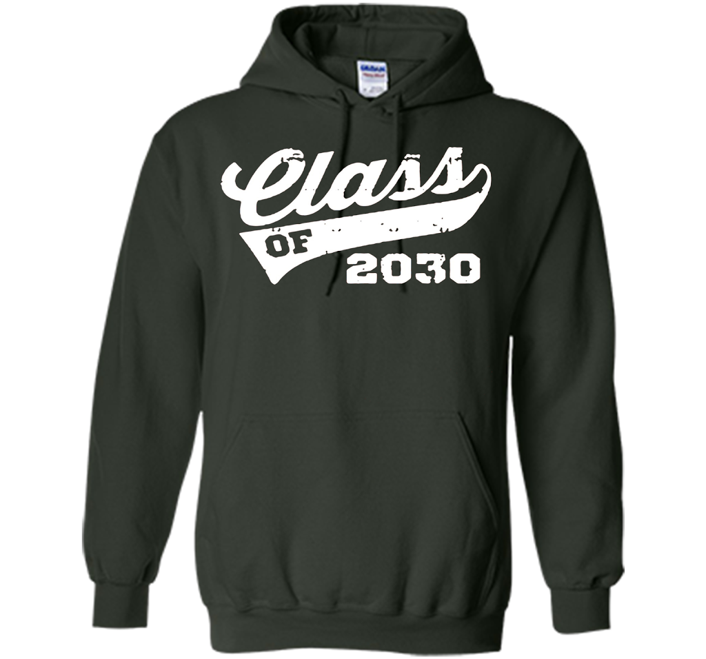 Kindergarten T-shirt Class Of 2030 Kindergarten Style T-shirt Forest Green