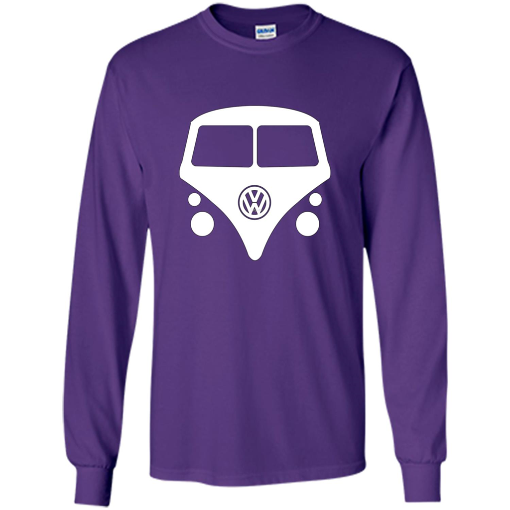 Car Lover T-shirt Split Window Kombi T-shirt Purple