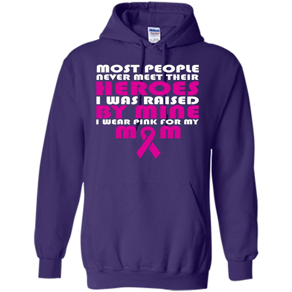 Cancer Awareness T-shirt Most People Never Meet Their Heroes T-shirt Purple