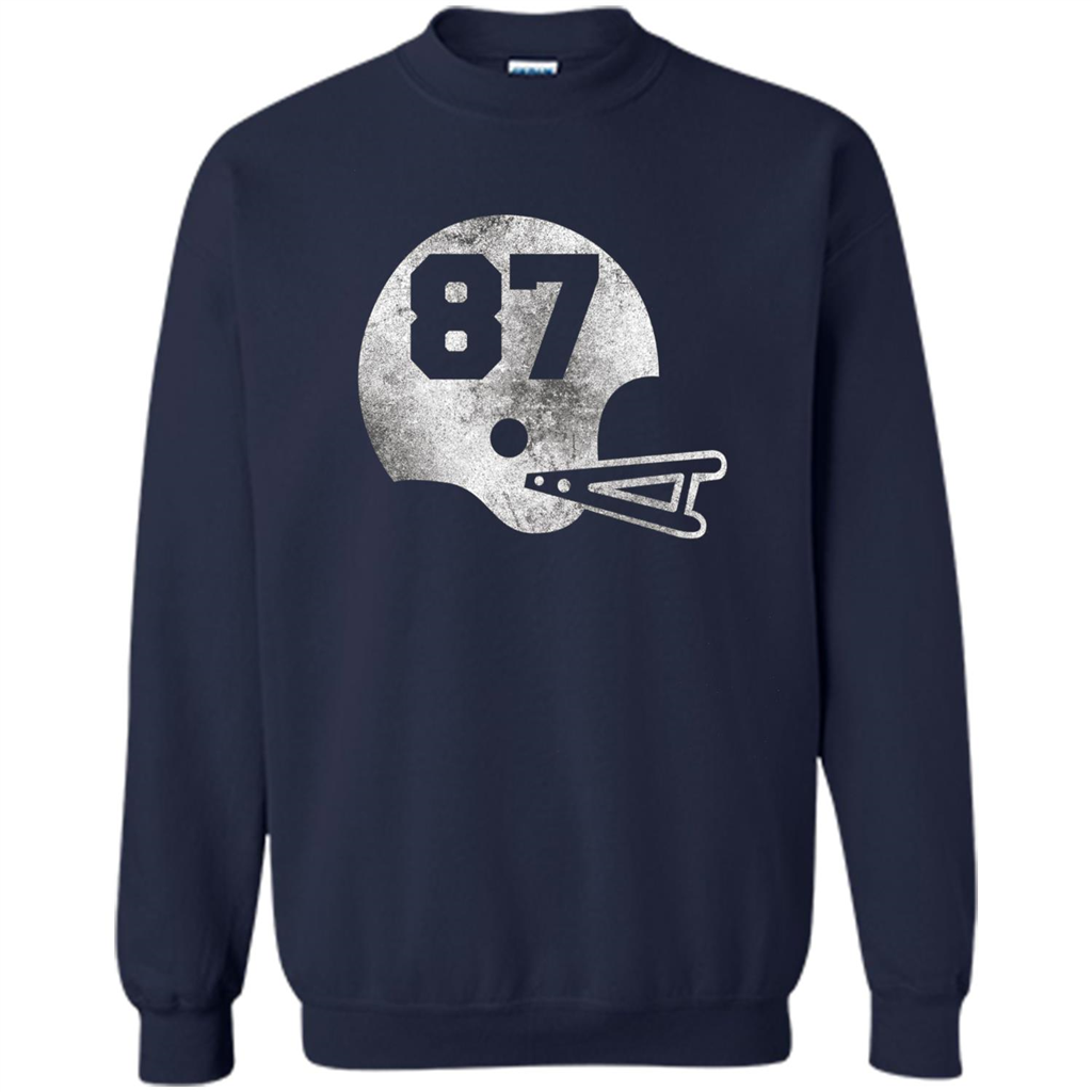 Football Number 87 T-Shirt Player Number Navy
