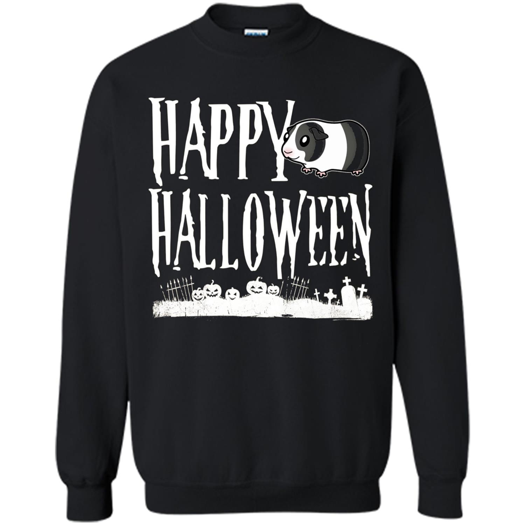 Happy Halloween Guinea Pig T-shirt Black
