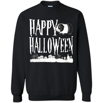 Happy Halloween Guinea Pig T-shirt Black