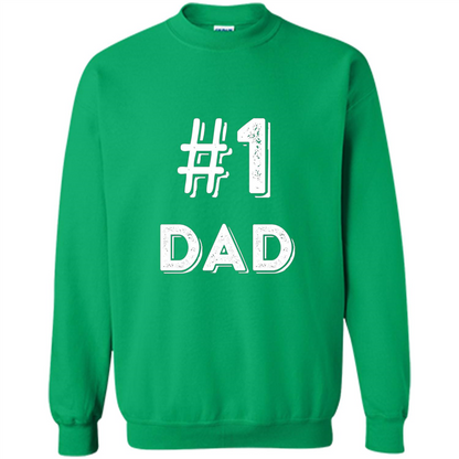 Fathers Day T-shirt Dad No.1 T-shirt Irish Green