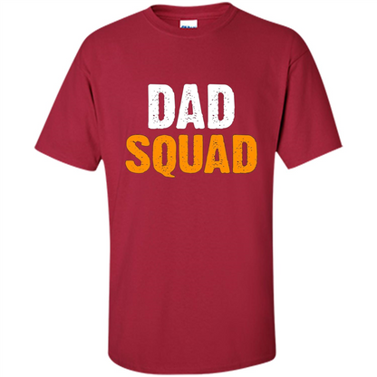 Fathers day T-shirt DAD Squad Funny T-Shirt Cardinal