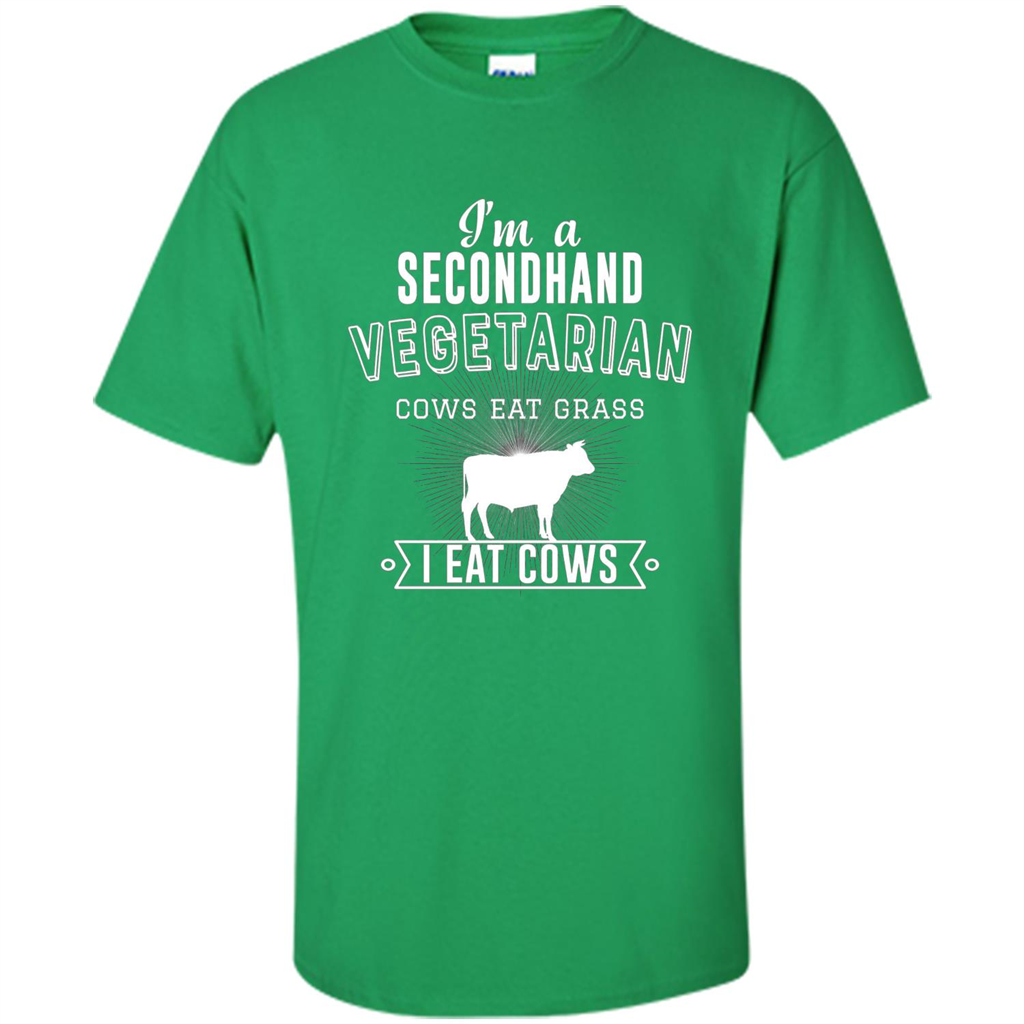 Secondhand Vegetarian T-shirt Funny Vegetarian T-shirt Irish Green