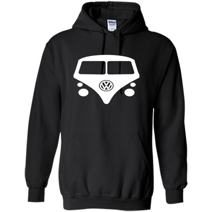Car Lover T-shirt Split Window Kombi T-shirt Black