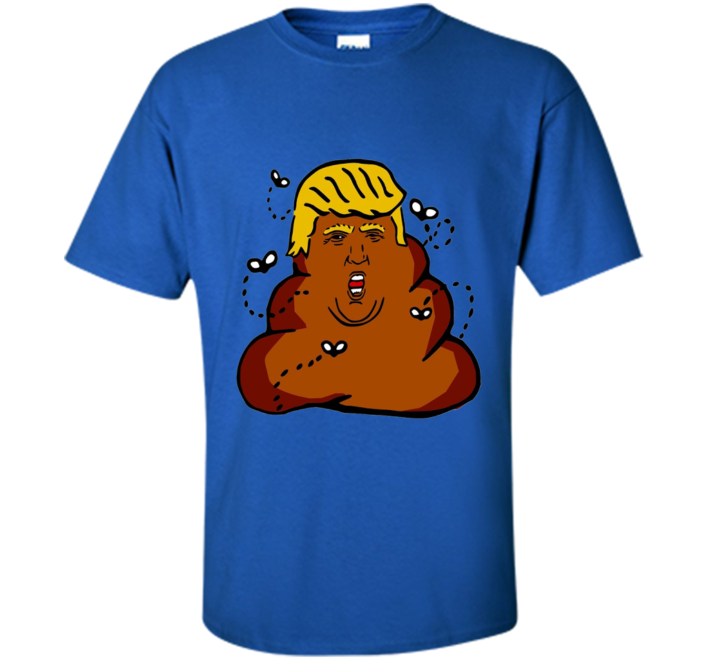 Funny Donald Trump Dump Poop Emoji T-shirt cool shirt Royal