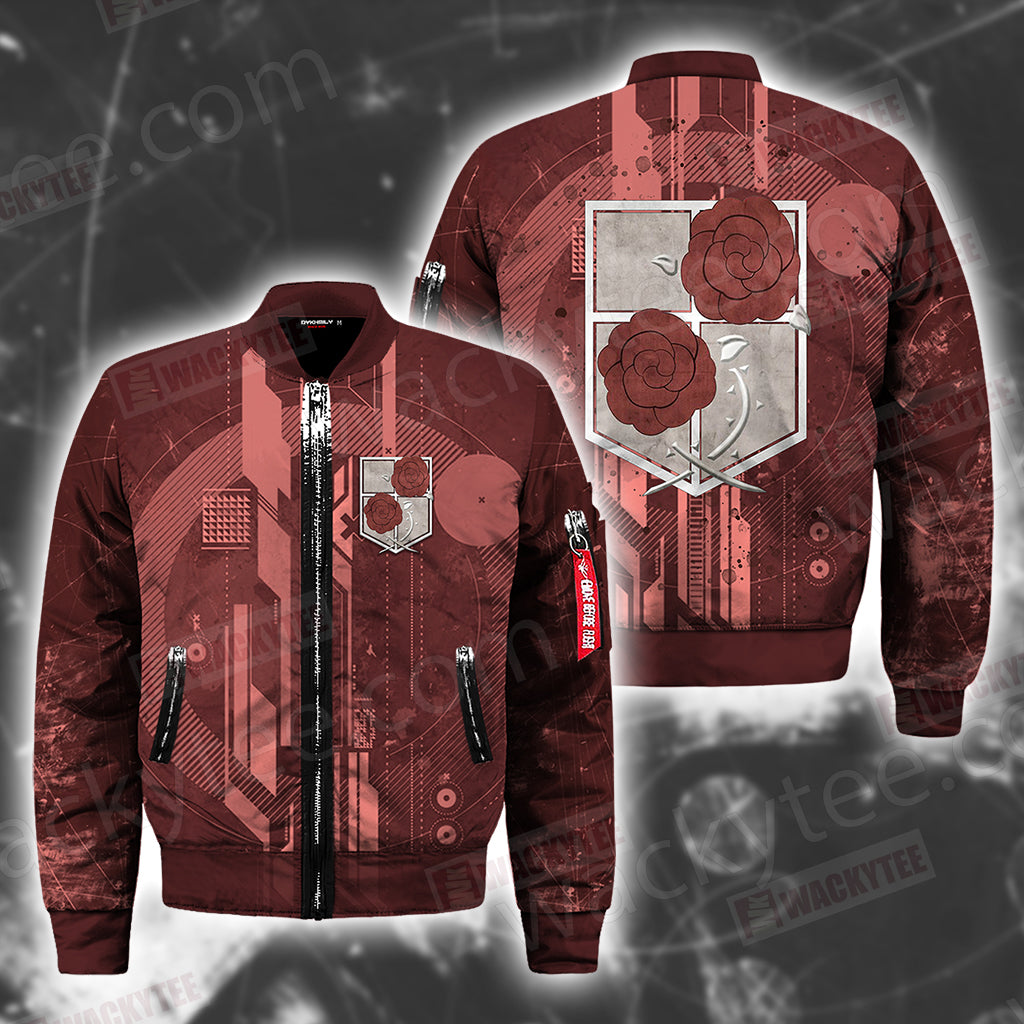 Attack on Titan Emblems - Stationary Guard Bomber Jacket