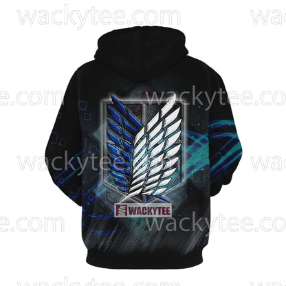Attack On Titan Scouting Legion For The Glory Of Humanity 3D Hoodie