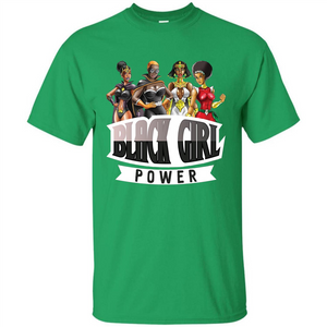 Super Hero Black Girl Power T-Shirt