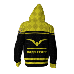 Hufflepuff Quidditch Team Harry Potter New Collection Zip Up Hoodie