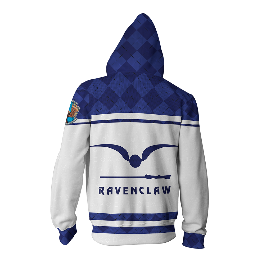 Ravenclaw Quidditch Team Harry Potter New Collection Zip Up Hoodie