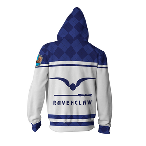 Ravenclaw Quidditch Team Harry Potter New Collection Zip Up Hoodie