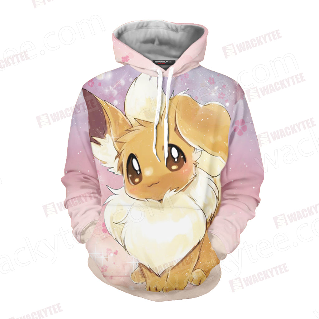 Eevee Pokemon Over Print 3d Zip Hoodie – Teepital – Everyday New Aesthetic  Designs