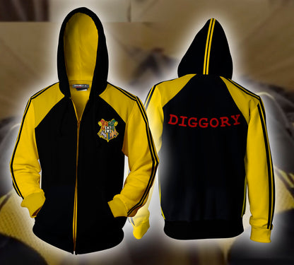 Harry Potter Triwizard Tournament (Diggory) Zip Up Hoodie 4XL