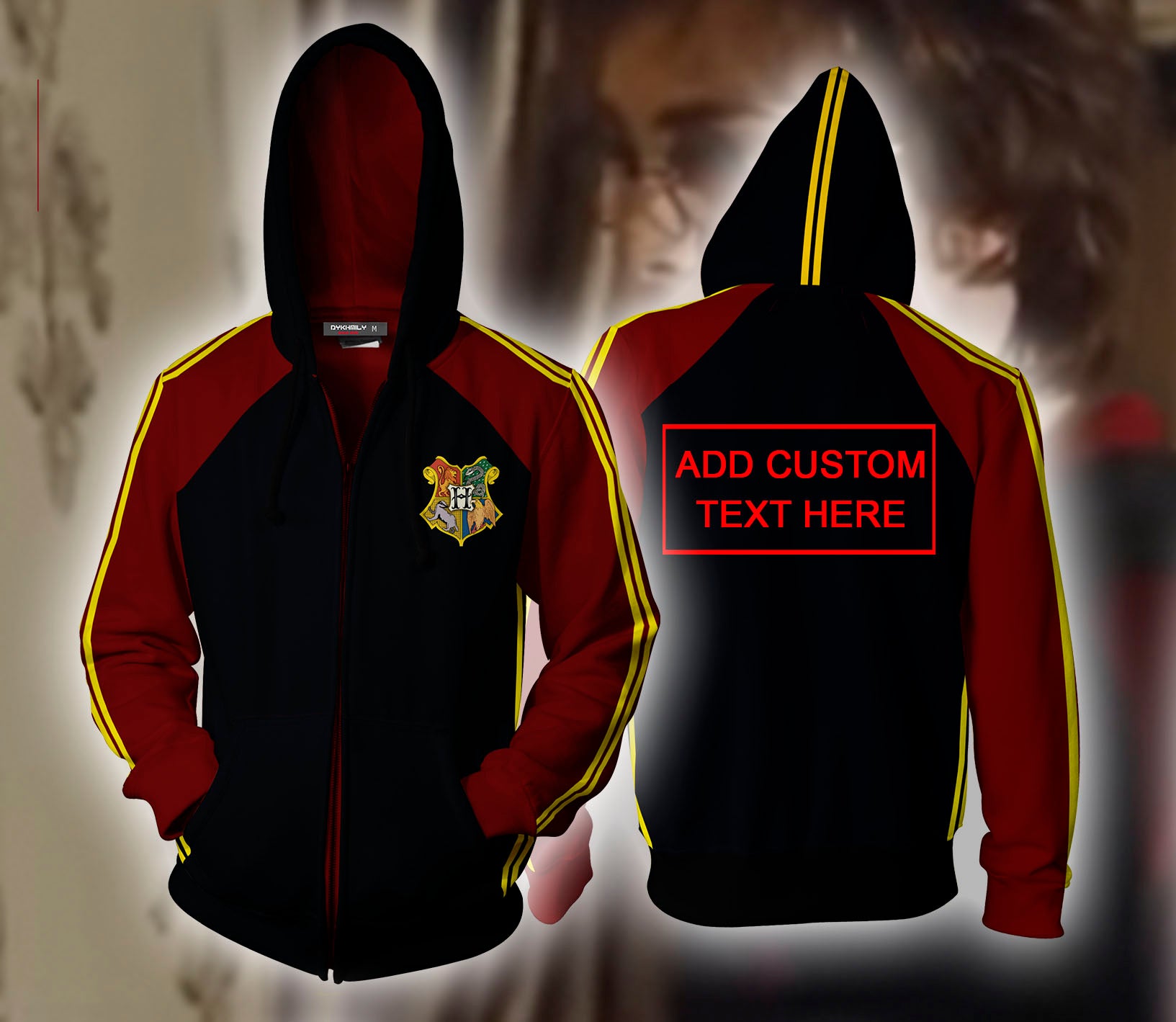 Harry Potter Triwizard Tournament Potter (Custom) Zip Up Hoodie Gryffindor