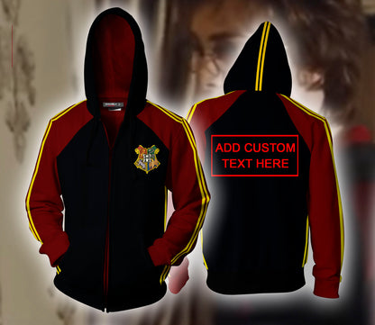 Harry Potter Triwizard Tournament Potter (Custom) Zip Up Hoodie Gryffindor