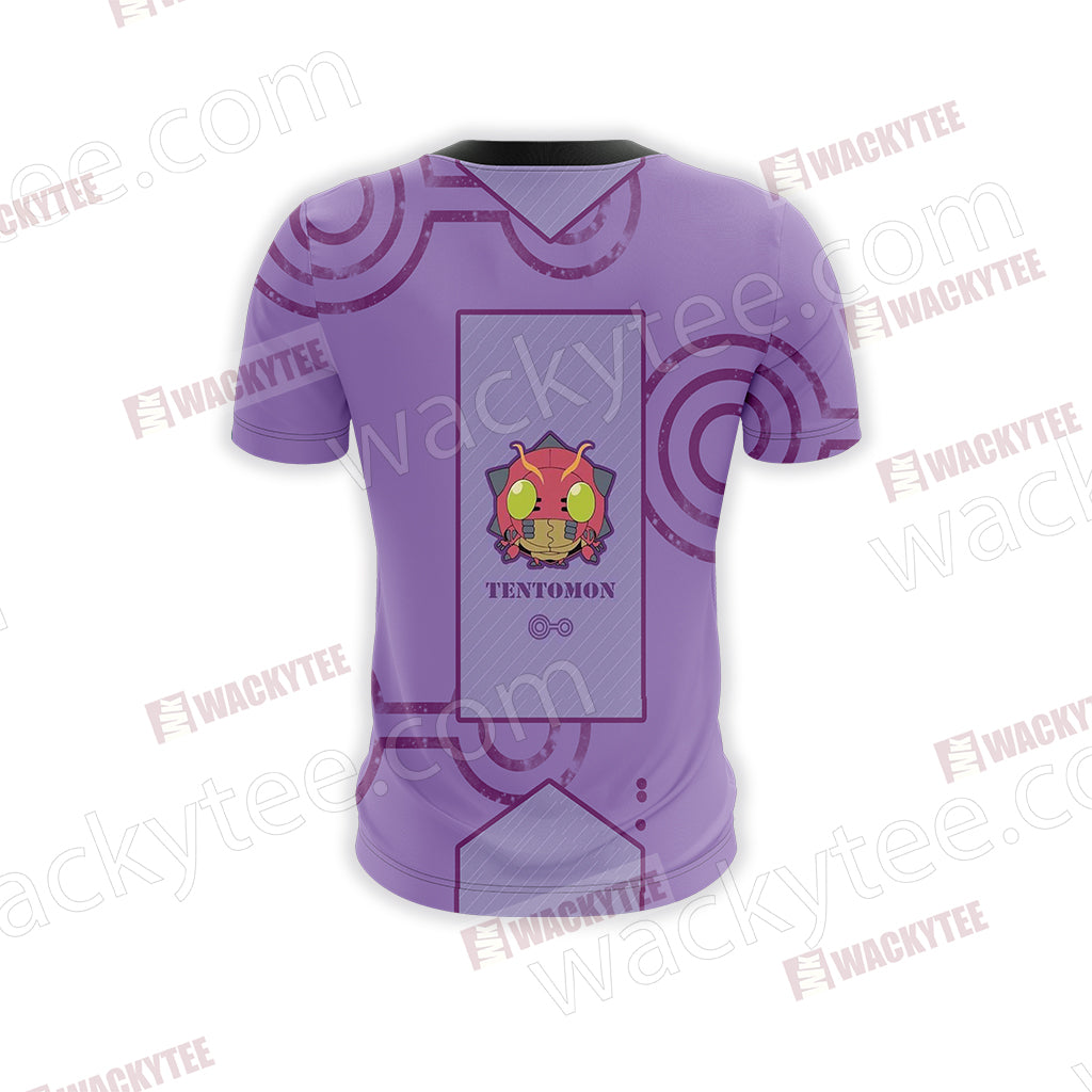 Digimon The Crest Of Knowledge Tentomon Unisex 3D T-shirt
