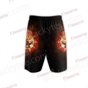 Digimon The Crest Of Courage New 3D Beach Shorts